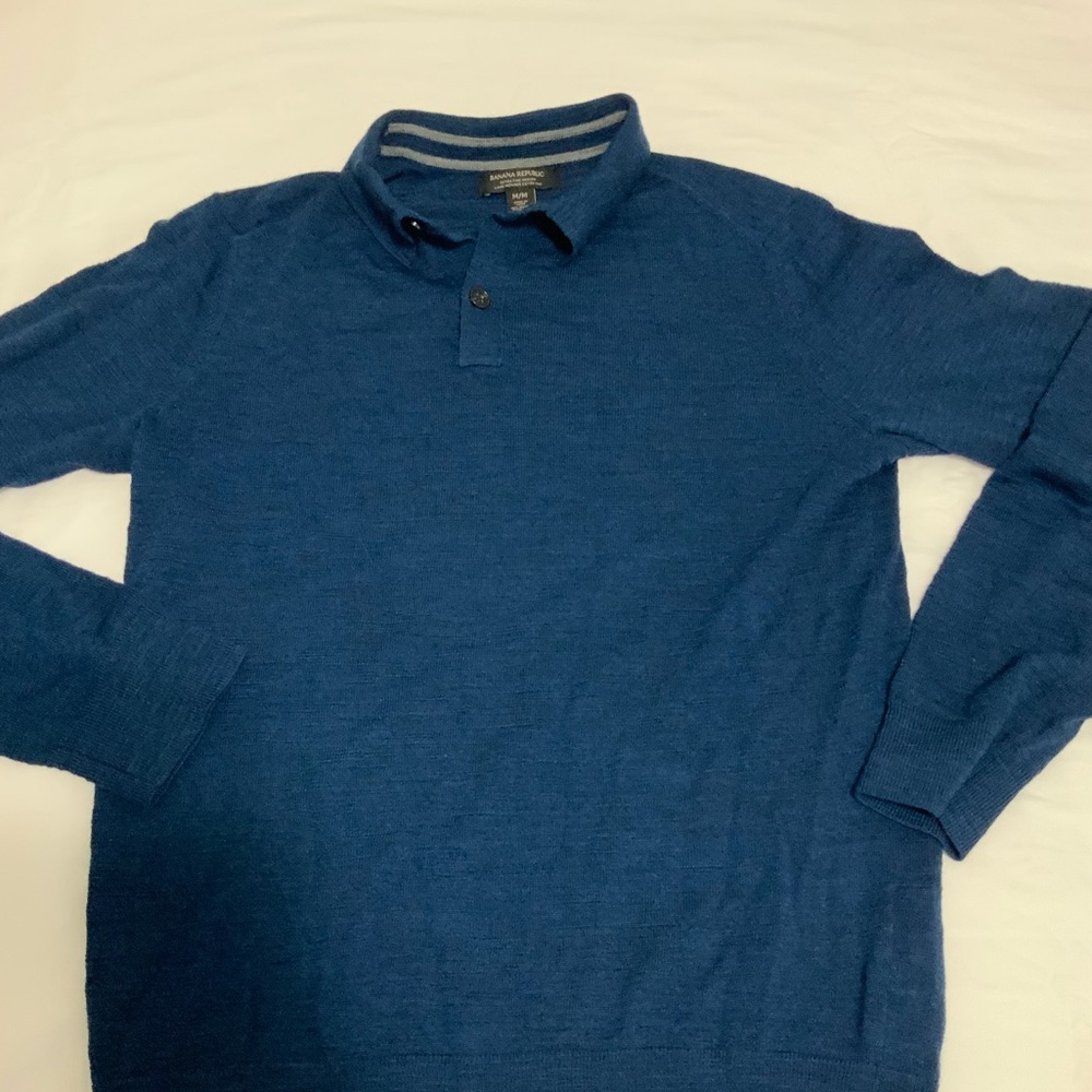 Banana Republic merino wool polo